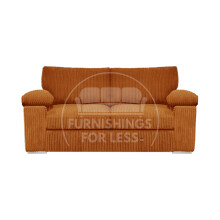 (Orange, 2 Seater) Delta Fullback Cord Corner Sofa Range