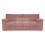 (Pink, 3 Seater) Delta Fullback Cord Corner Sofa Range 1