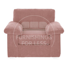 (Pink, Armchair) Delta Fullback Cord Corner Sofa Range