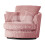 (Pink, Swivel Chair) Delta Fullback Cord Corner Sofa Range 1