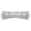 (Silver, 5 Seater Symmetrical Corner) Delta Fullback Cord Corner Sofa Range 1