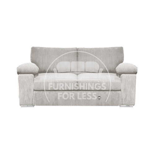 (Silver, 2 Seater) Delta Fullback Cord Corner Sofa Range