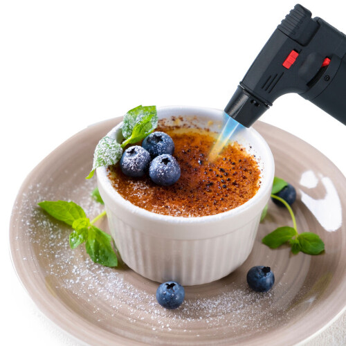URBN-CHEF Creme Brulee Burner Refillable Butane Blow Torch BBQ Flame Adjustment Child Lock 2