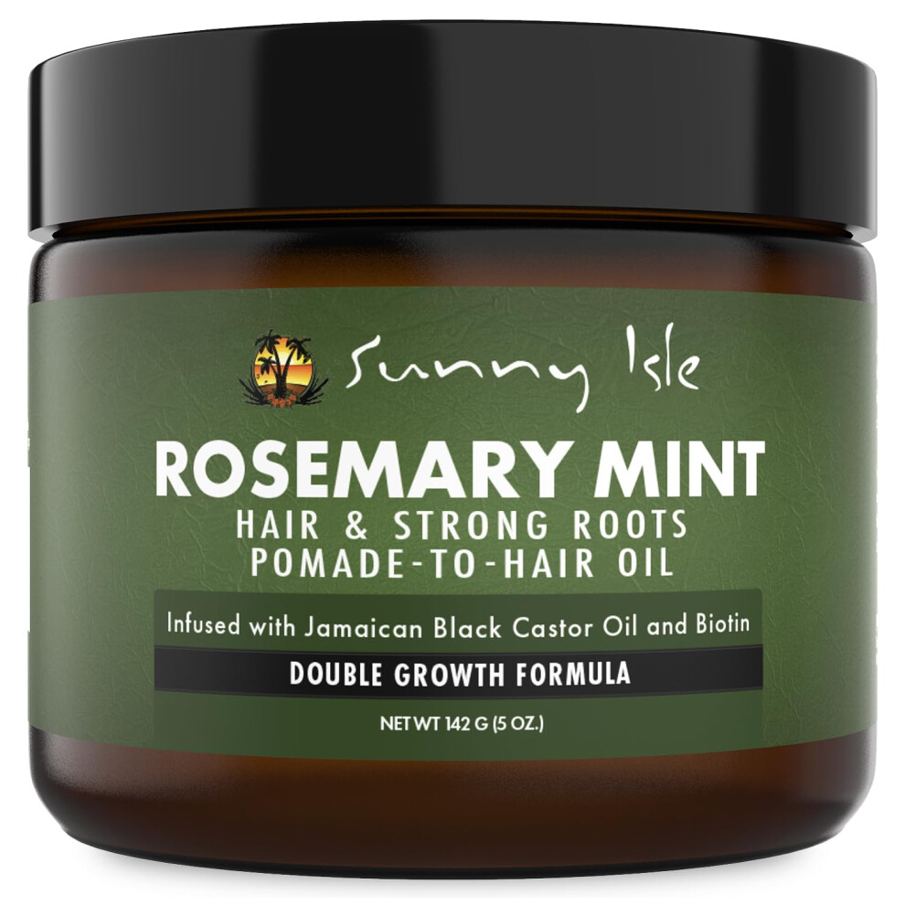 Sunny Isle Rosemary Mint Hair & Strong Roots Pomade To Hair Oil 5 oz