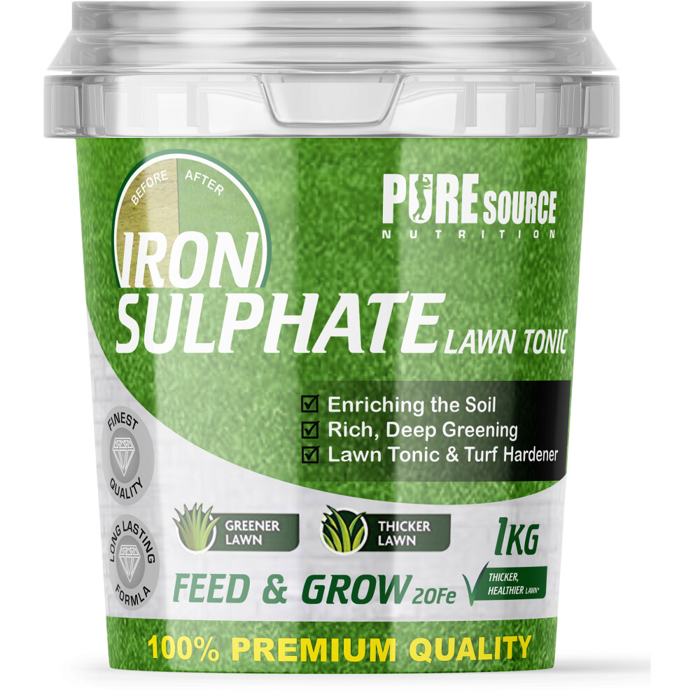 (1Kg) Iron Sulphate Lawn Tonic And Weed Grow Grass Food