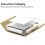 BELOFAY 6mm White Glass Splashback for Kitchen 6