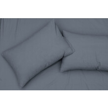 Elegant 100% Cotton Housewife Pillowcases - Charcoal