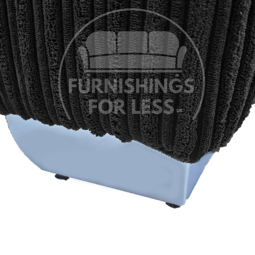 (Black) Bishop U-Shape Fullback Jumbo Cord Fabric 2