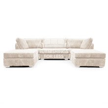 (Cream) Bishop U-Shape Fullback Jumbo Cord Fabric