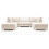 (Cream) Bishop U-Shape Fullback Jumbo Cord Fabric 1