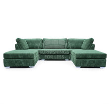 (Green) Bishop U-Shape Fullback Jumbo Cord Fabric