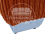 (Orange) Bishop U-Shape Fullback Jumbo Cord Fabric 4