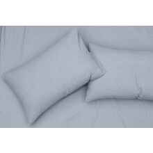 Elegant 100% Cotton Housewife Pillowcases - Grey