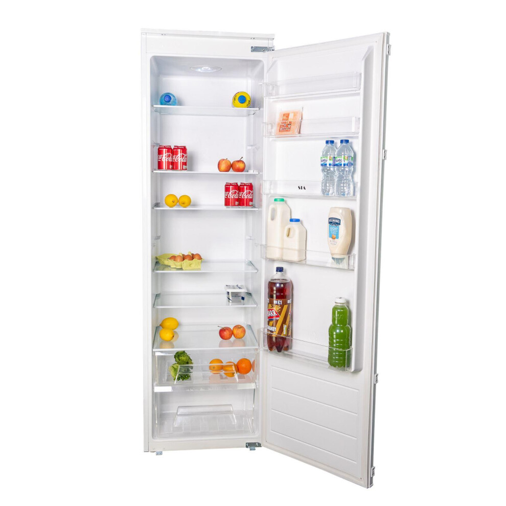 SIA RFI106/E 304L Auto Defrost White Integrated Built In Tall Larder Fridge