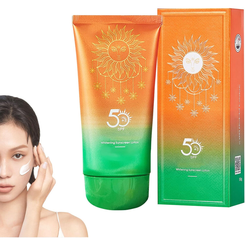 Sunscreen SPF 50, Non Greasy Sun Cream for Outdoor&Beach, Sun Lotion Factor 50, Body&Face Sunscreen for All Skin