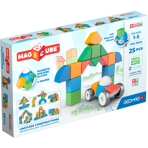 Geomag Magicube  Magnetic Shapes Little World - 25 Pieces