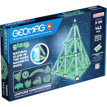Classic Glow Magnetic Shapes - 142 Pieces