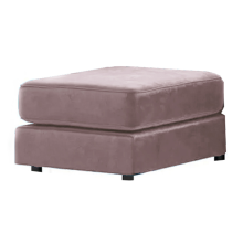 (Pink, Footstool ) Brooklyn Plush Velvet Foam 3 & 2 Seater Sofa Set