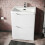 NES Home Nes Home White Basin Vanity Unit and Tap with Waste Set 3