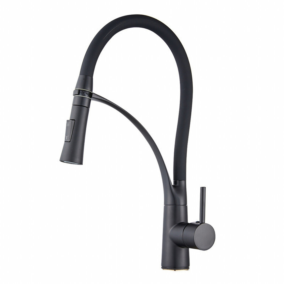 Kitchen Tap with Pull Out Spray Kitchen Tap Flexible Spout 360 Swivel Kitchen Sink Mixer Black