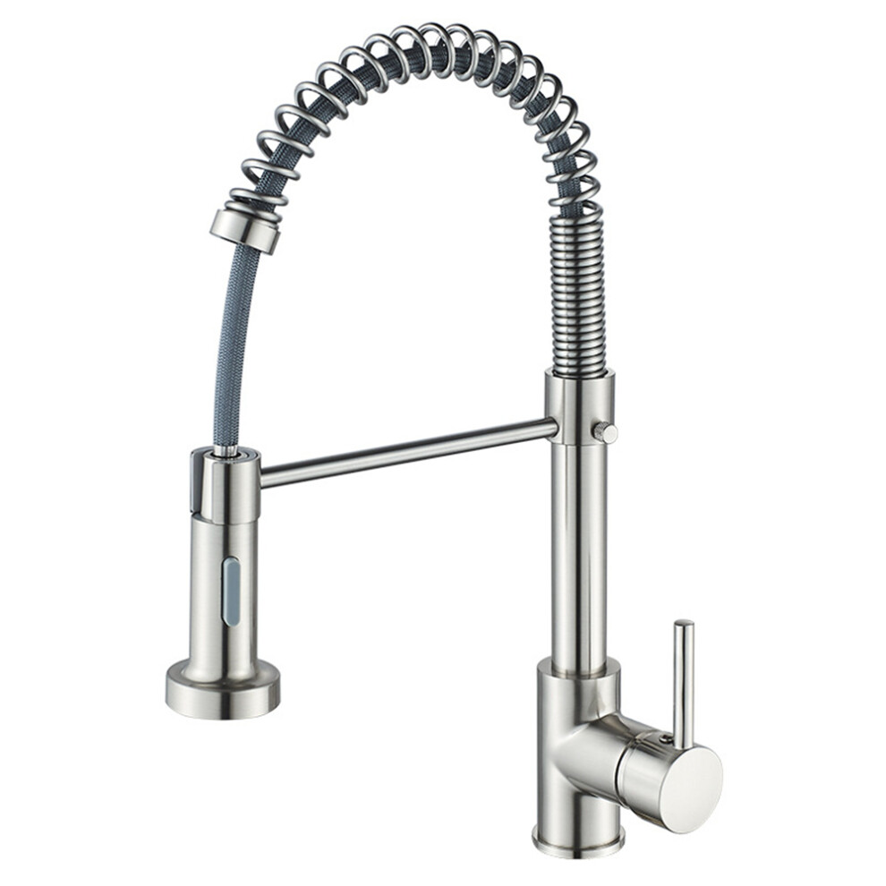 Silver 360 Swivel Sprayer Kitchen Tap Hot/Cold Kitchen Faucet