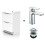 NES Home Nes Home White Basin Vanity Unit Tap and Tap with Waste Set 1