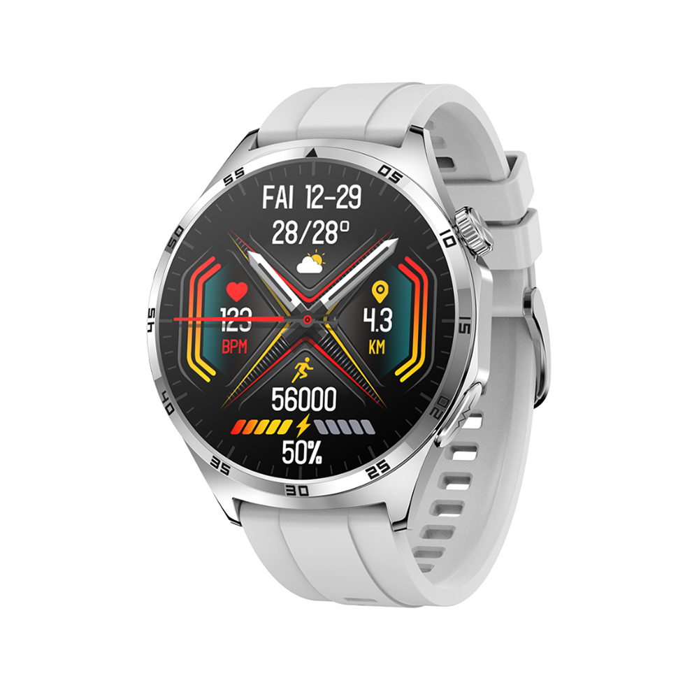 Chronus Smartwatch With Bluetooth Calling, Ecg+Ppg Heart Rate Monitoring, Multiple Sports Modes, And Long Battery Life(Silver) Silver 6976918010827
