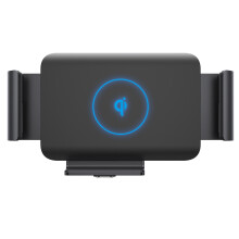 15W Qi Wireless Car Charger Holder for Samsung GalaxyZ Fold6-2 Fold S23Google Pixel 8 iPhone15ProMax 4.3 - 6.9 Inch Phone Automatic Clamping(Black)