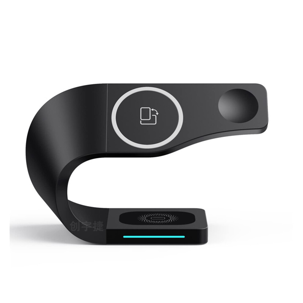 Chronus Wireless Charger, Magnetic 3 In 1 Wireless Charger Charging Station For Watch Earphone 15W Induction Charger Wireless Charger Charging 6976918011411
