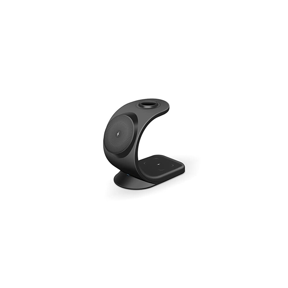 Chronus Wireless Charging Station For Iphone, Iwatch And Airpods 3-In-1 18Wcharger Stand Magnetic Wireless Fast Charging Dock For Qi Magsafe 6976918011398