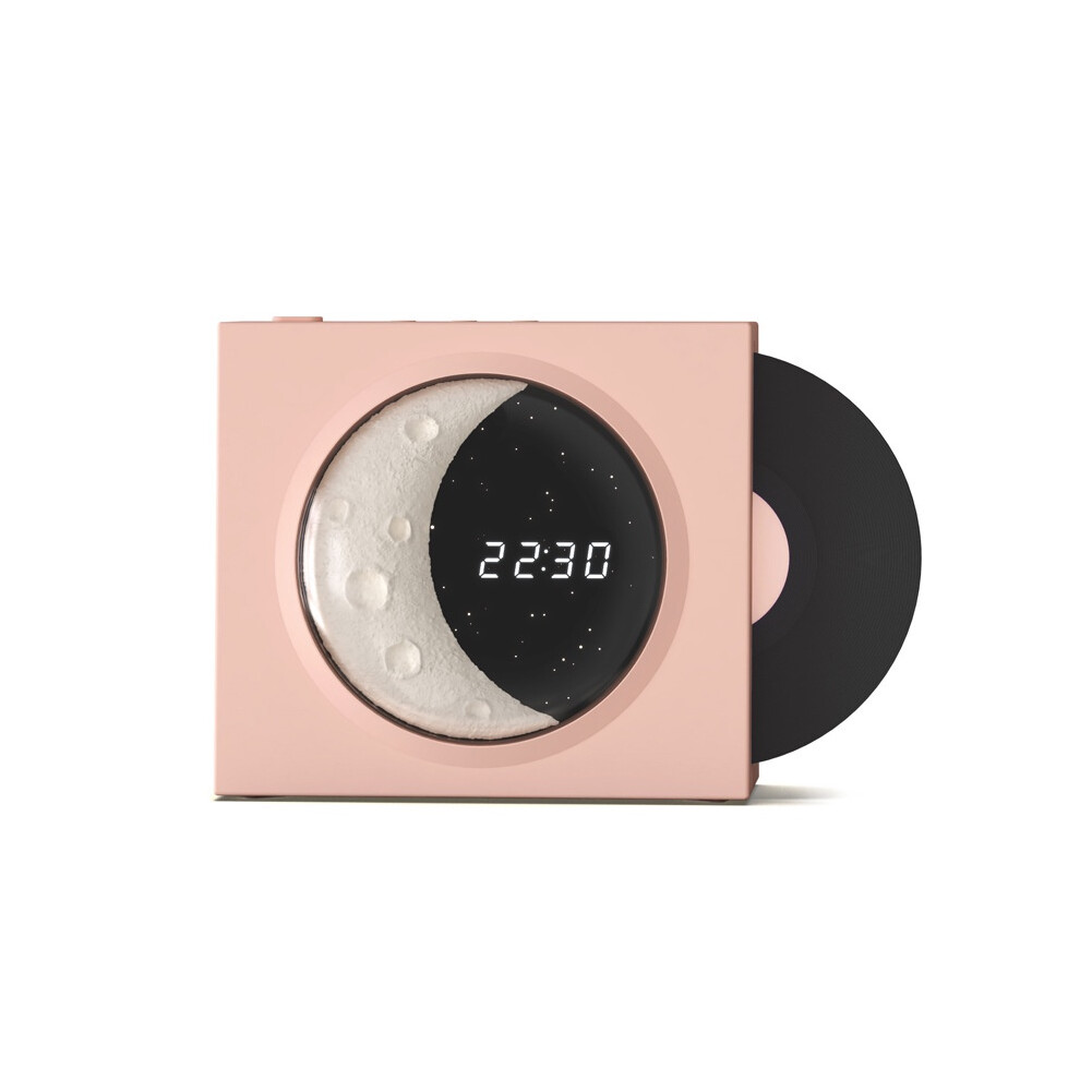 Chronus Bluetooth Speaker Bluetooth 5.3 Moon Style ()(Pink) Black/Pink 6976918011695