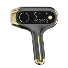 Dispositivo de depilación IPL con 5 niveles de intensidad, 999.999 destellos y pantalla LED para resultados duraderos, color negro