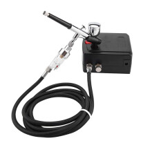 Chronus Airbrush Kit Compressor Air Brush Kit Mini Art Painting Gun Sprayer Beauty Art Paint Gun Complete Air Compressor Kit for Cake Making Craft