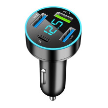 Car Charger 66W Super Fast Charging with USB PD&QC 3.0 Universal Quick Charge for 12-24V Car Cigarette Lighter Plug,for iPhone14-12,S22-S20(Black)