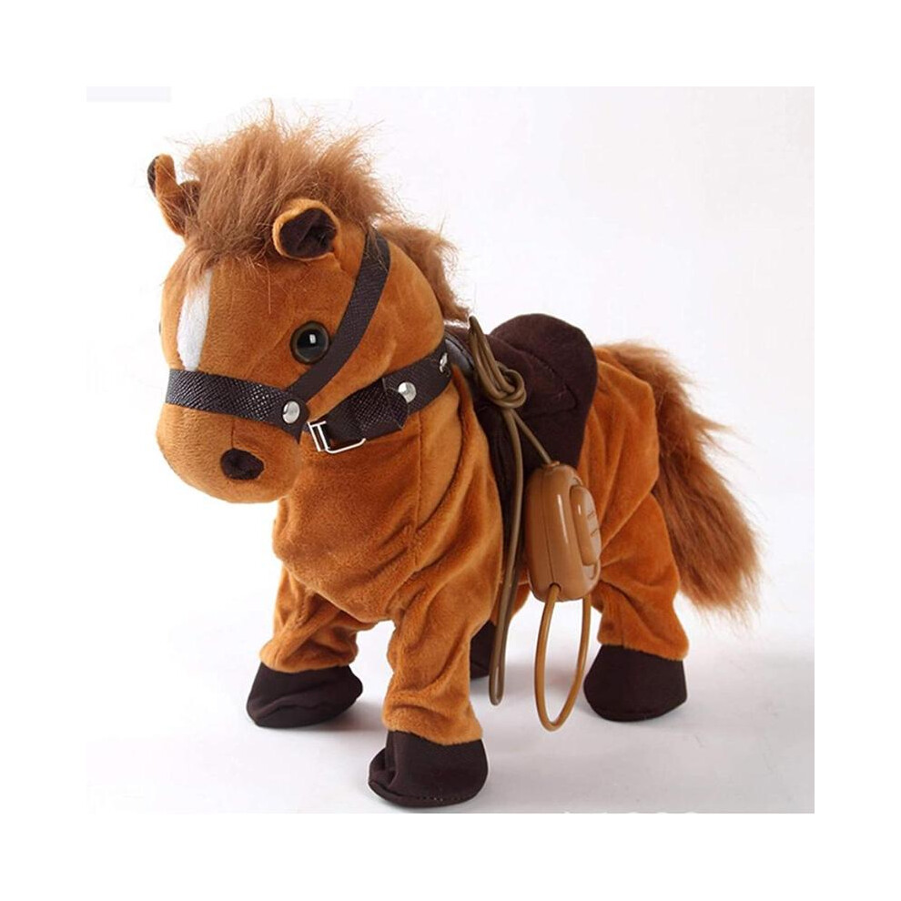 Electronic Interactive Horse Walk Along Horse with Remote Control Leas