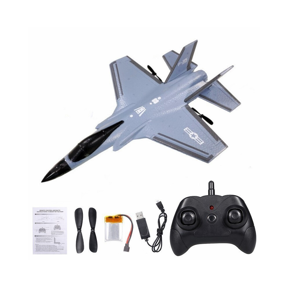 (Fx635-Gray) FX635 2CH Model Rc Airplane Remote Control Aircraft Fixed Wing F35 Fig