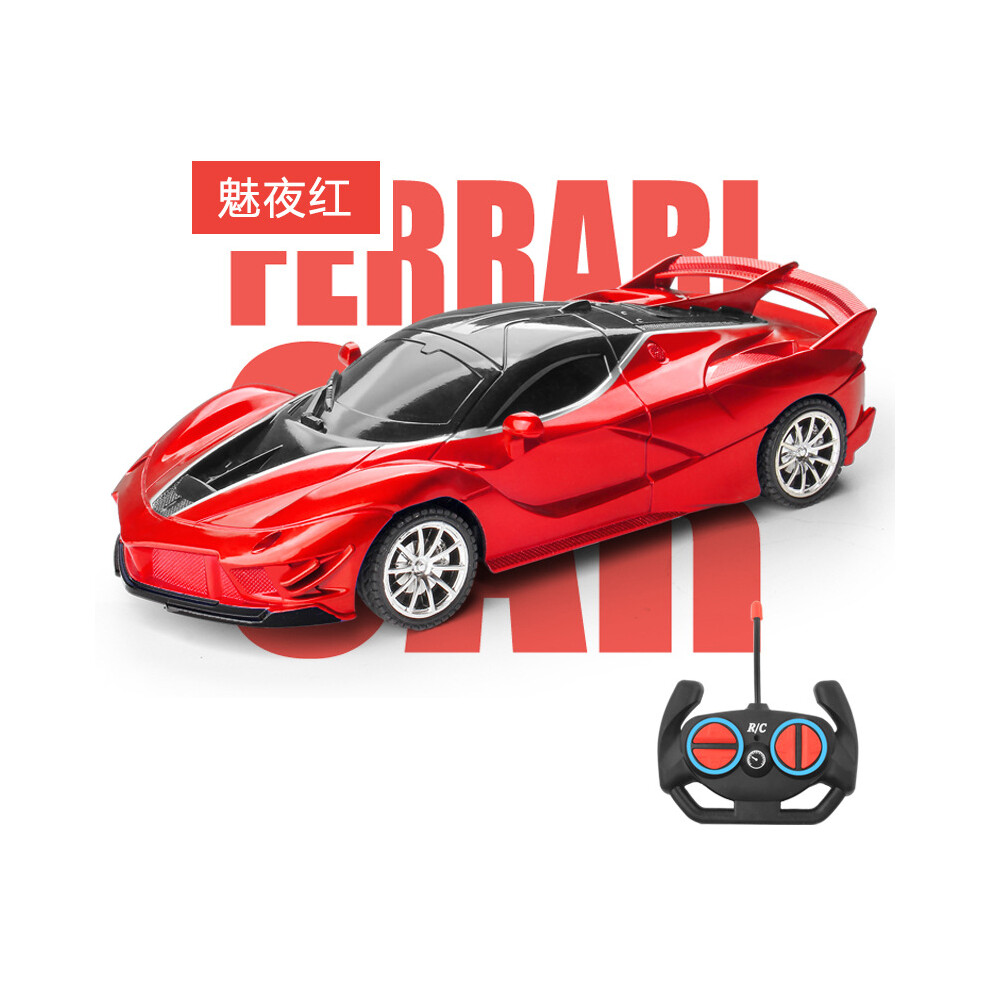 (15-FLL-red) 2.4G RC Car Toy Radio Remote Control Cars High-speed Led Light Sports