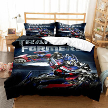 (KT6, Double 200*200cm) Bedding Duvet Cover Set Gift For Transformers Fans