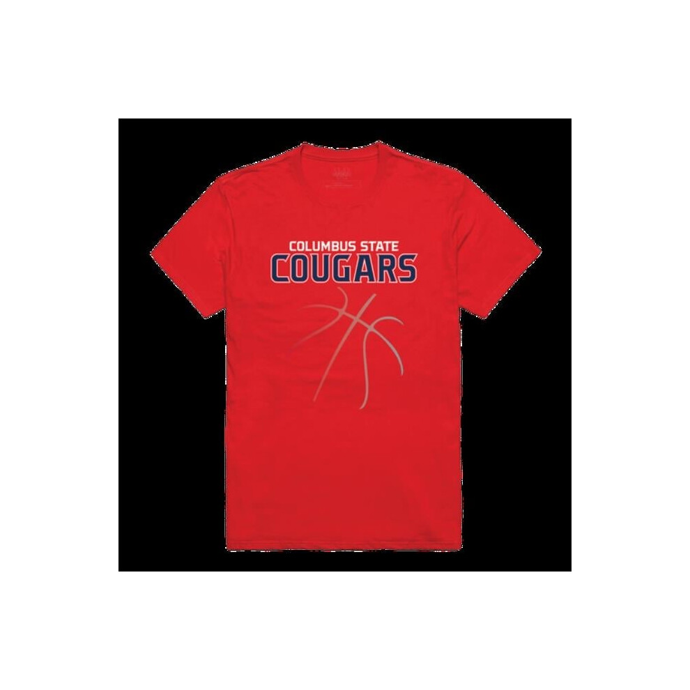 W Republic 510-464-RED-04 Columbus State University Cougars College Basketball T-Shirt, Red - Extra Large-image-OPC-PFD7JBG-NEW