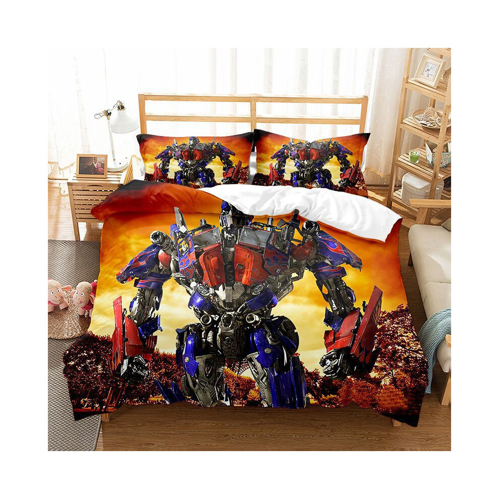 Stbnvf (Kt10, Single 135*200Cm) Bedding Duvet Cover Set Gift For Transformers Fans