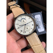 TOMMY HILFIGER 1710399 MEN'S WATCH BEIGE STRAP BEIGE DIAL GREY CASE
