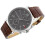 Tommy Hilfiger TOMMY HILFIGER 1710416 MEN'S WATCH BROWN STRAP GREY DIAL SILVER CASE 8