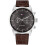 Tommy Hilfiger TOMMY HILFIGER 1710422 MEN'S WATCH BROWN STRAP GREY DIAL SILVER CASE 2
