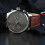 Tommy Hilfiger TOMMY HILFIGER 1710422 MEN'S WATCH BROWN STRAP GREY DIAL SILVER CASE 8