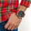 Tommy Hilfiger TOMMY HILFIGER 1710490 MEN'S WATCH RED STRAP BLACK DIAL SILVER CASE 7