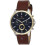 Tommy Hilfiger TOMMY HILFIGER 1710496 MEN'S WATCH BROWN STRAP BLUE DIAL SILVER CASE 3