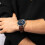 Tommy Hilfiger TOMMY HILFIGER 1710496 MEN'S WATCH BROWN STRAP BLUE DIAL SILVER CASE 8