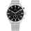 Tommy Hilfiger TOMMY HILFIGER 1710498 MEN'S WATCH SILVER STRAP BLACK DIAL SILVER CASE 2