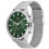 Tommy Hilfiger TOMMY HILFIGER 1710499 MEN'S WATCH SILVER STRAP GREEN DIAL SILVER CASE 2