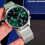 Tommy Hilfiger TOMMY HILFIGER 1710499 MEN'S WATCH SILVER STRAP GREEN DIAL SILVER CASE 14